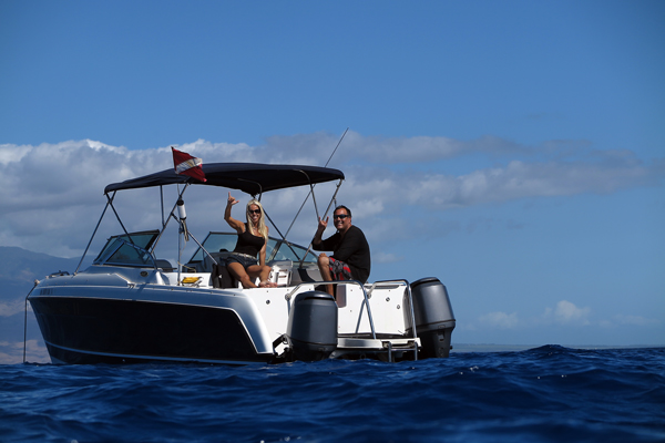 private boat charter to snorkel, dive, and fish